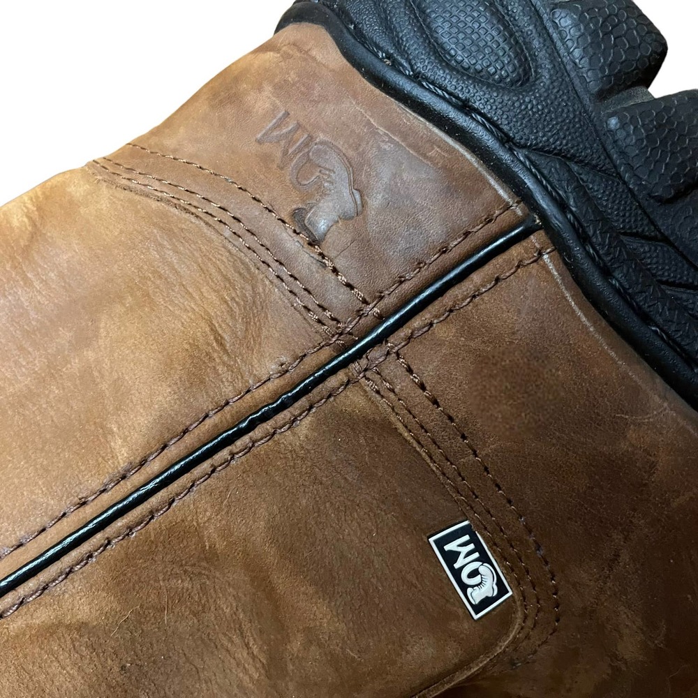 LOM Work Boots Brown Suede Western Men's Made in Mexico Size 10.5 Oil Resistant - Picture 4 of 13